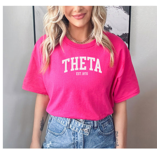 Theta sorority tshirt, Kappa Alpha Theta sorority tshirt