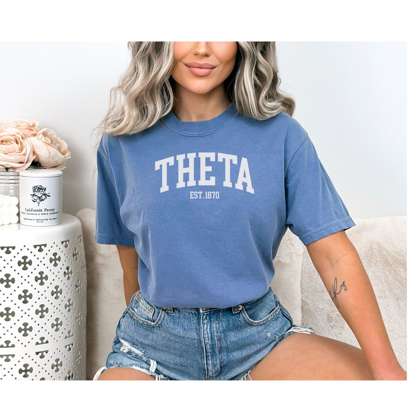 Theta sorority tshirt, Kappa Alpha Theta sorority tshirt